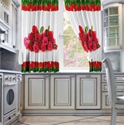 ФОТОШТОРЫ КУХНЯ "АЛЫЕ РОЗЫ"